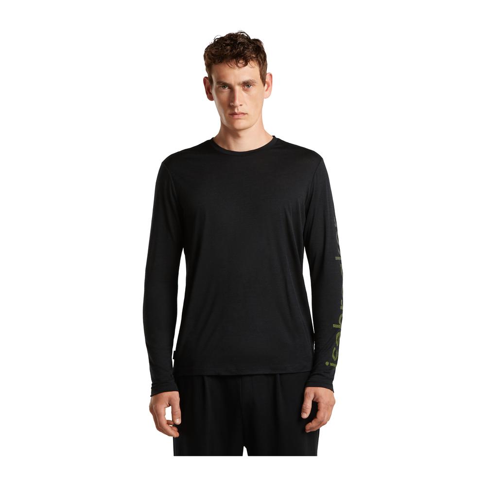 ICEBREAKER Merino 150 Tech Lite LS Tee IB Vertical Men - Merino-Langarmshirt atmungsaktiv, geruchsabweisend