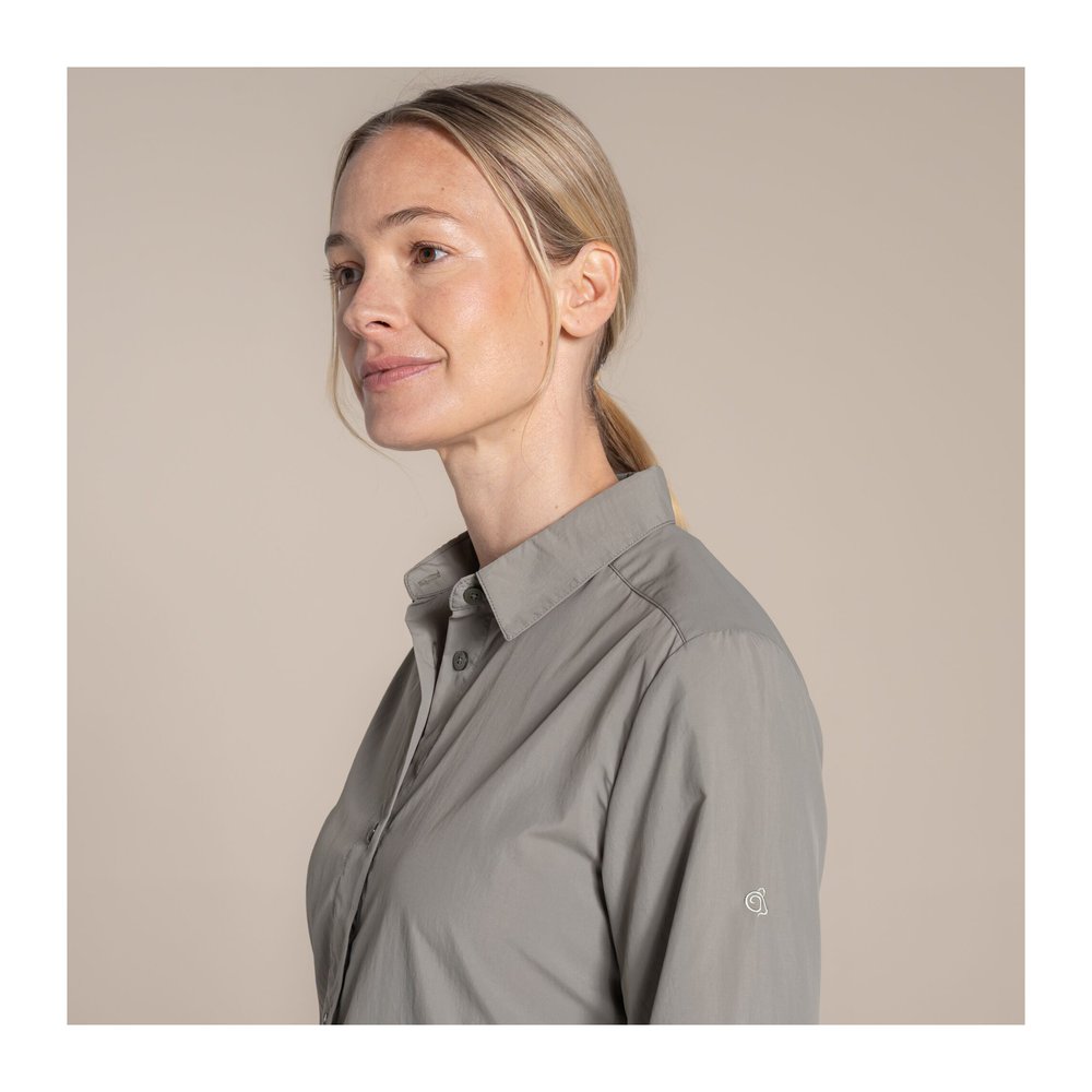 CRAGHOPPERS NosiLife Alma Long Sleeved Shirt Women - Langarmbluse geruchshemmend, insektenabwehrend