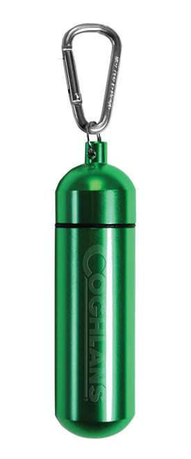 COGHLANS Aluminium Kapsel mit Karabiner - Schlüsselanhänger