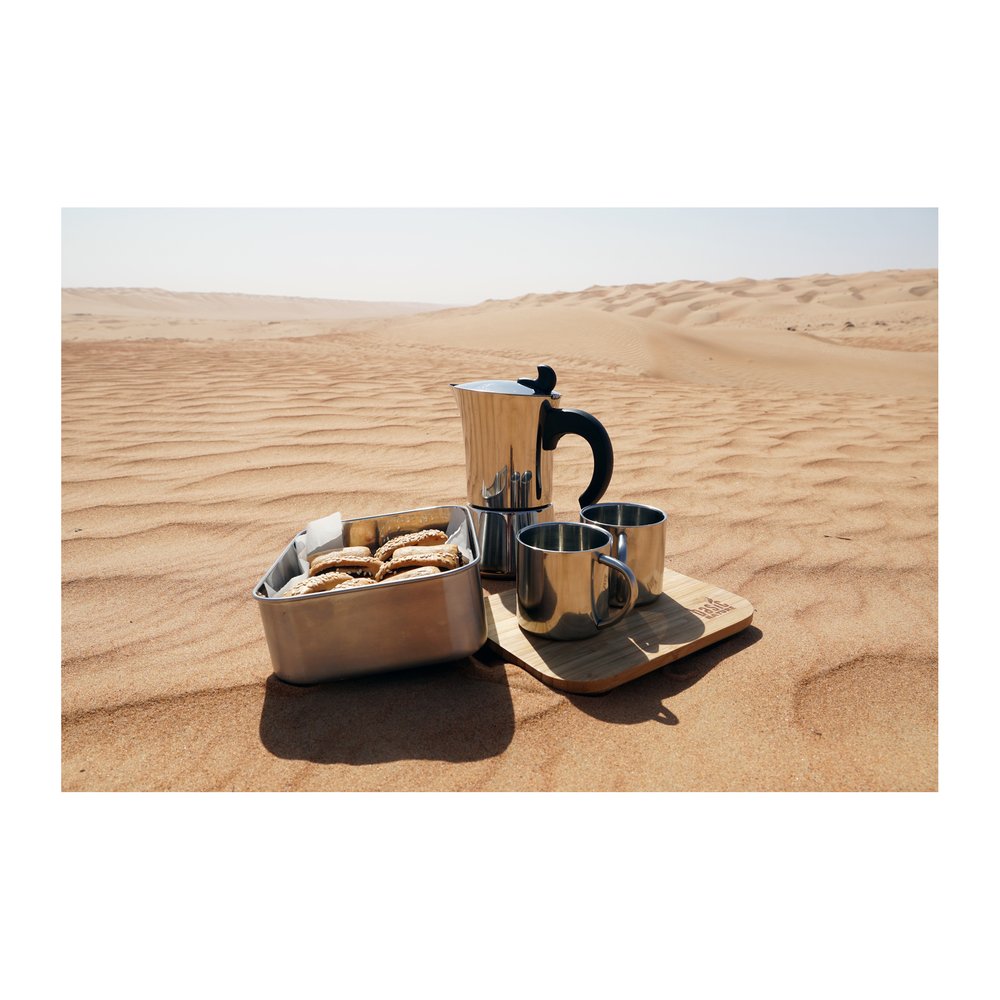 BASIC NATURE Espresso Maker Edelstahl - Espressokocher induktionsgeeignet, einfache Reinigung