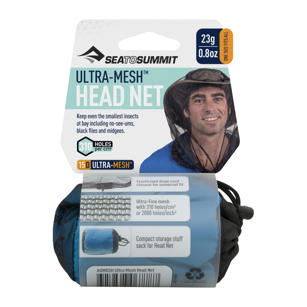 SEA TO SUMMIT Ultra-Mesh Head Net - Kopfnetz sehr leicht, Packsack inklusive