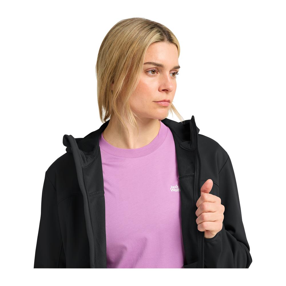 JACK WOLFSKIN Windhain 2 Hoody Women - Softshelljacke winddicht, wasserabweisend