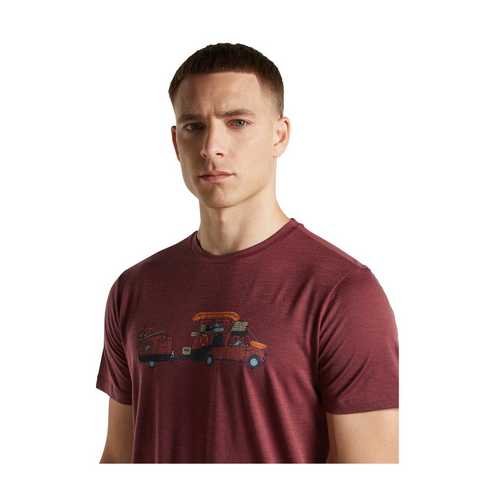 ICEBREAKER Merino 150 Tech Lite SS Tee Transportage Men - Merinoshirt atmungsaktiv, geruchsabweisend