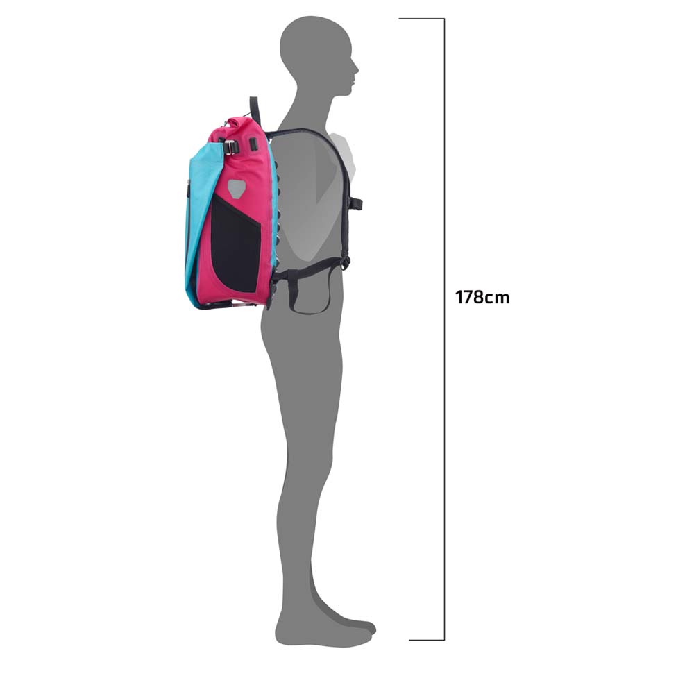 ORTLIEB Vario 26L QL2.1 - Fahrradrucksack-Tasche wasserdicht, umwandelbar