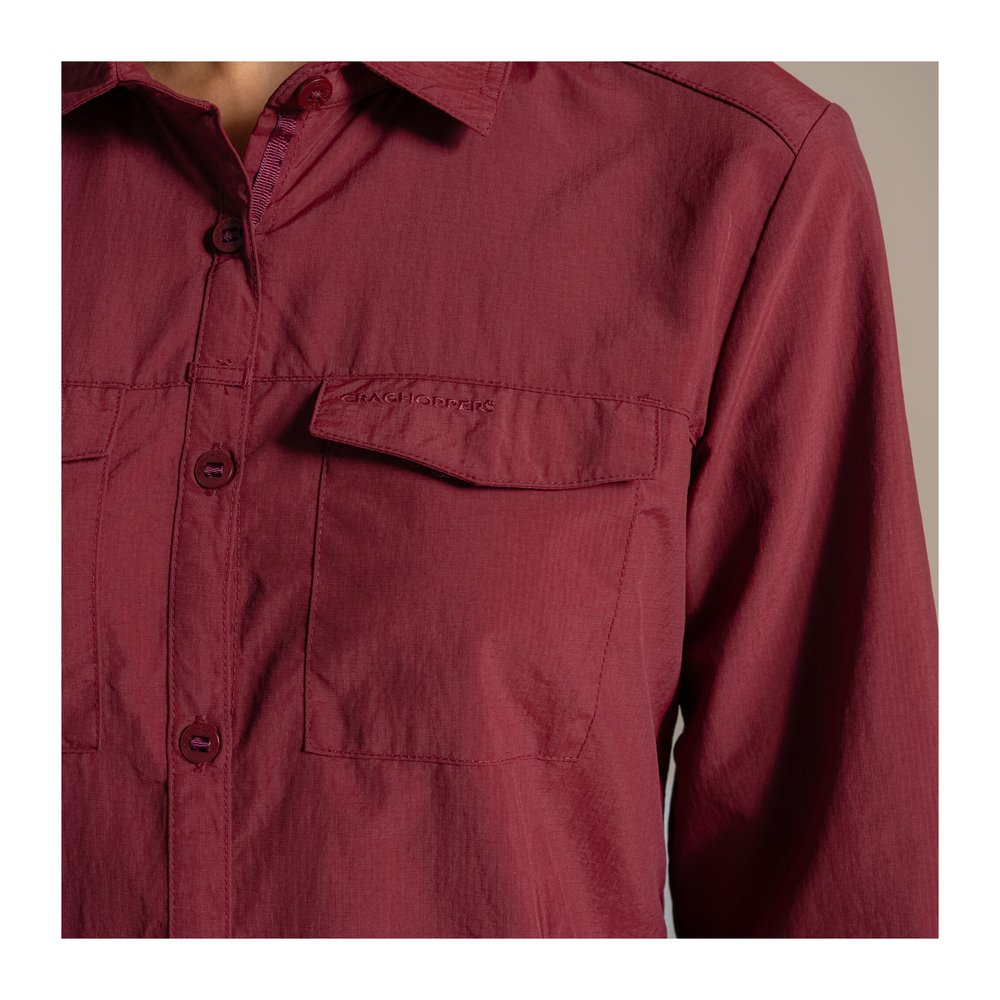 CRAGHOPPERS NosiLife Adventure Long Sleeved Shirt III Women - Langarmbluse geruchshemmend, insektenabwehrend