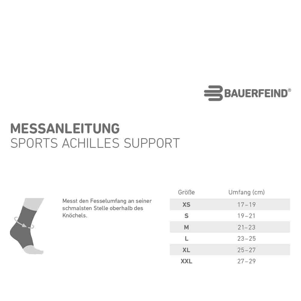 Messanleitung Sports Achilles Support von BAUERFEIND