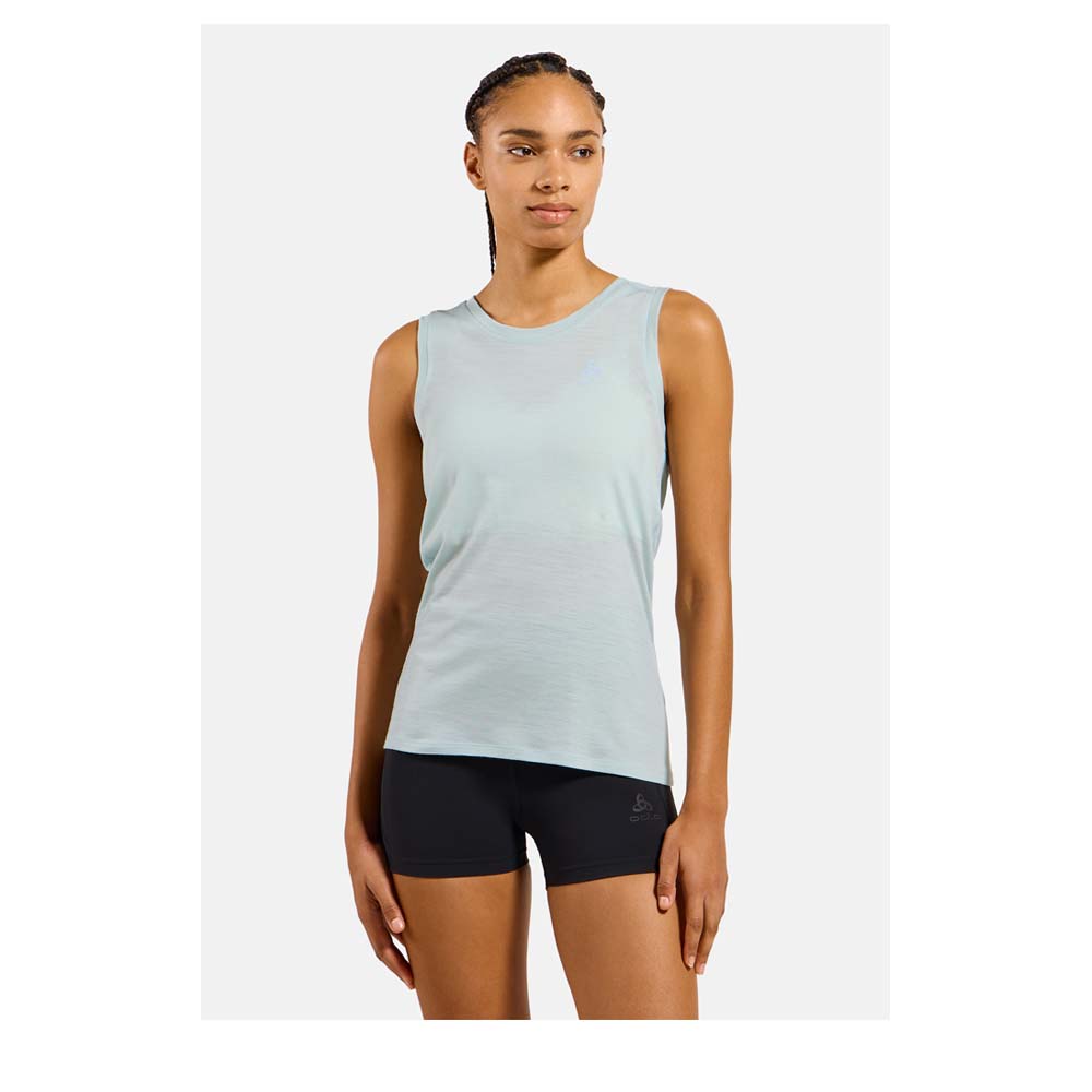 ODLO BL Top Crew Neck Singlet Merino 160 Women - Merino Funktionsunterhemd thermoregulierend und geruchsabweisend