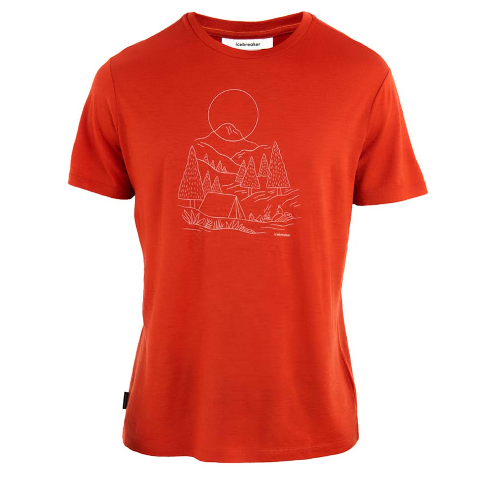 ICEBREAKER Merino150 Tech Lite III SS Tee Sunset Camp Men – T-Shirt