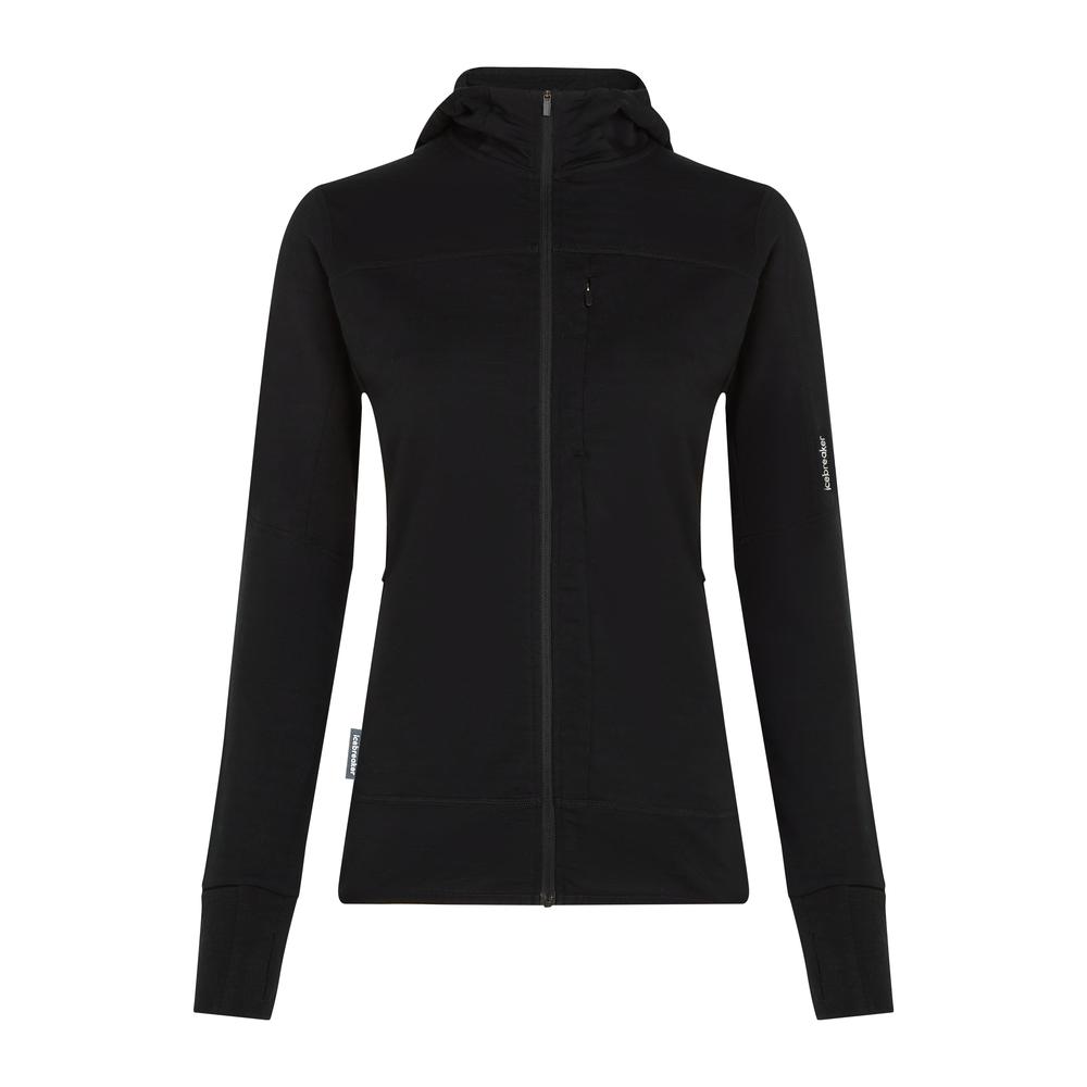 ICEBREAKER Merino 300 RealFleece Descender Long Sleeve Zip Hoodie Women - Fleece-Hoodie atmungsaktiv, geruchsabweisend