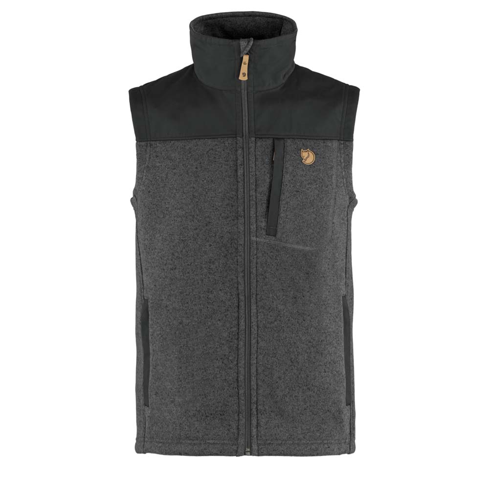 FJÄLLRÄVEN Buck Fleece Vest Men - Fleeceweste mit gebürstete Innenseite