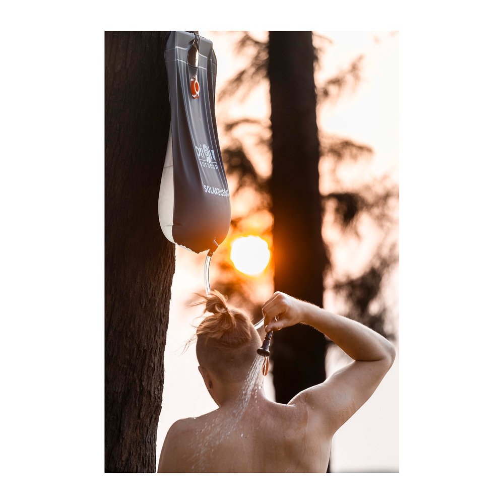 ORIGIN OUTDOORS Solardusche rollbar - Outdoor-Dusche inklusive Seil und Aufhänghaken