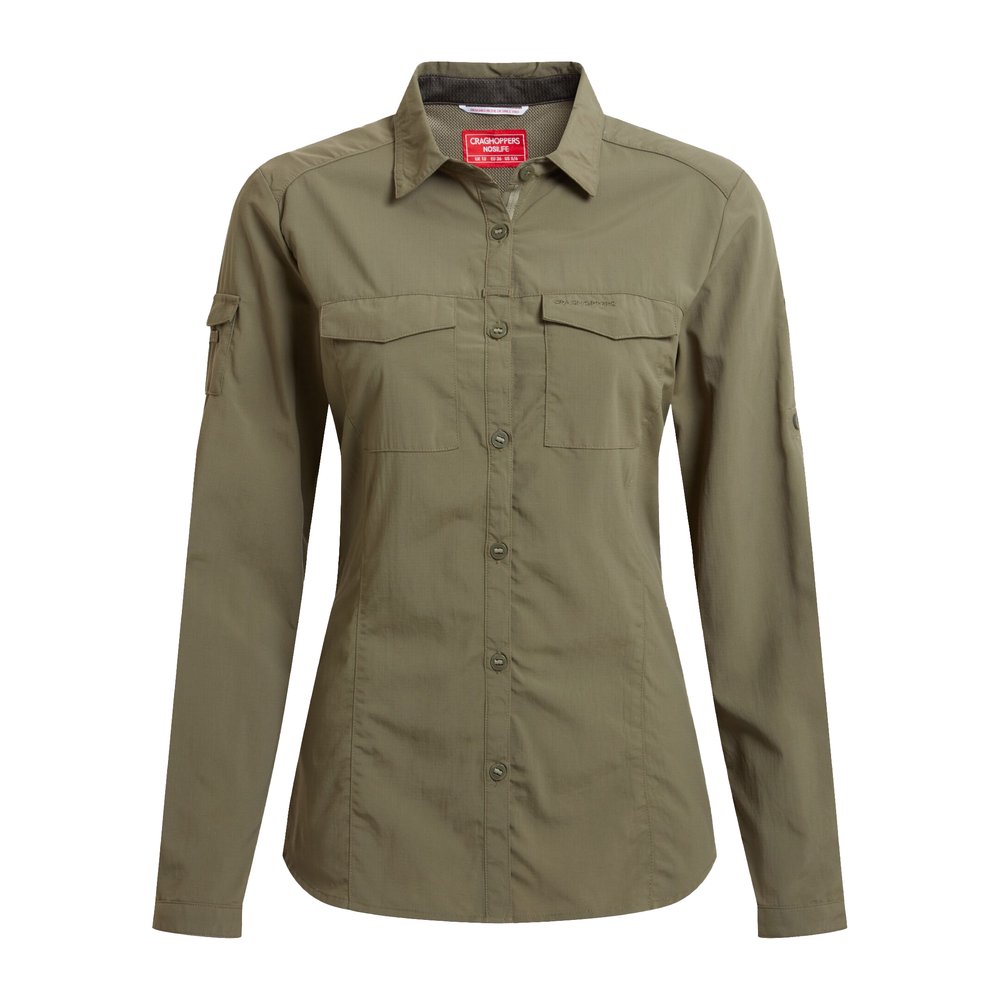 CRAGHOPPERS NosiLife Adventure Long Sleeved Shirt III Women - Langarmbluse geruchshemmend, insektenabwehrend