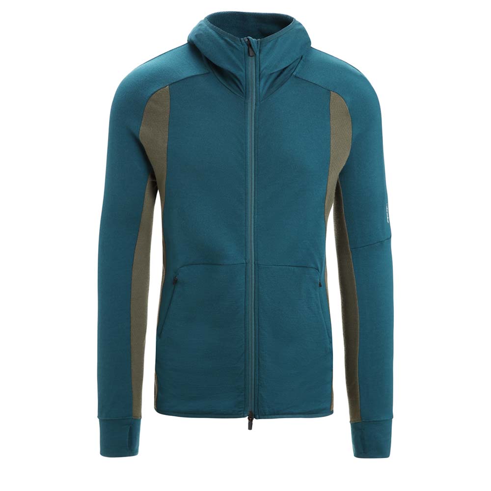 ICEBREAKER Merino Quantum ZoneKnit™ LS Zip Hoodie Men - Langarmshirt