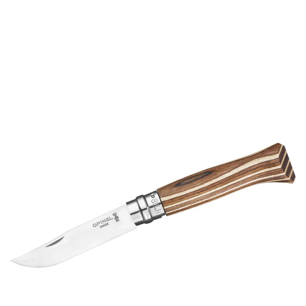 OPINEL No 08 Birke - Taschenmesser braun offen