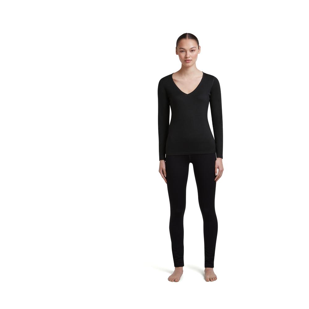 ICEBREAKER Merino 200 Oasis LS V Neck Women - Merino-Langarmshirt atmungsaktiv, geruchsabweisend