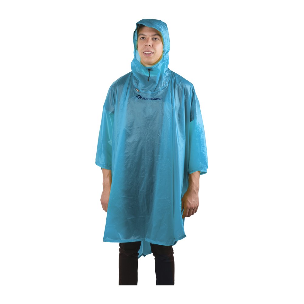 SEA TO SUMMIT Ultra-Sil Nano Poncho - Regenschutz wasserdicht, langes Rückenteil
