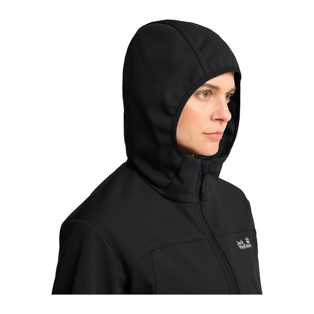 JACK WOLFSKIN Windhain 2 Hoody Women - Softshelljacke winddicht, wasserabweisend