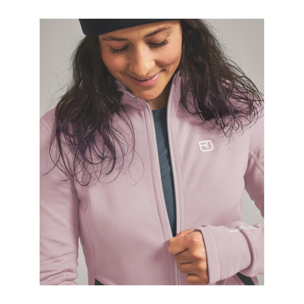 ORTOVOX Fleece Hoody Women - Fleecejacke mit Wollanteil