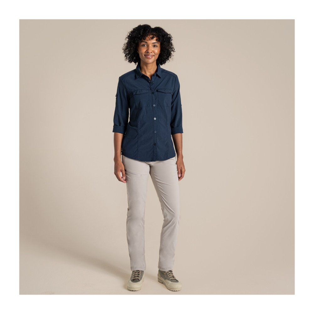 CRAGHOPPERS NosiLife Adventure Long Sleeved Shirt III Women - Langarmbluse geruchshemmend, insektenabwehrend