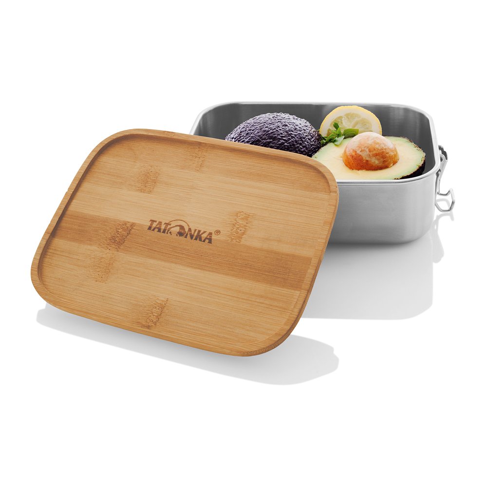 TATONKA Lunch Box I 1000 Bamboo - Brotdose mit Deckel aus Bambus