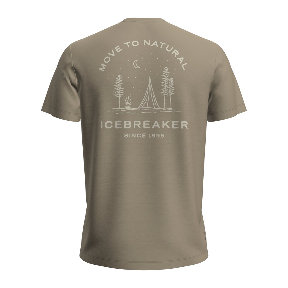 ICEBREAKER Merino 150 Tech Lite SS Tee Peaceful Pass Men - T-Shirt atmungsaktiv, geruchsabweisend