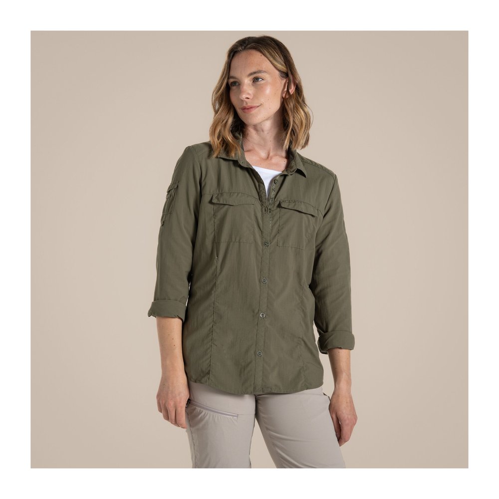 CRAGHOPPERS NosiLife Adventure Long Sleeved Shirt III Women - Langarmbluse geruchshemmend, insektenabwehrend