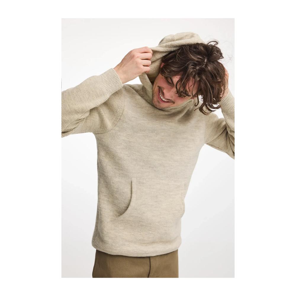 IVANHOE NLS Pentland Hood Men - Woll-Kapuzenpullover aus 100% ungefärbter Wolle