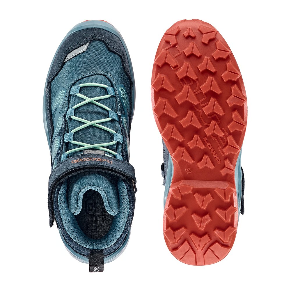 LOWA Maddox Pro GTX Mid VC Junior - Kinder-Wanderstiefel wasserdicht, Klettverschluss