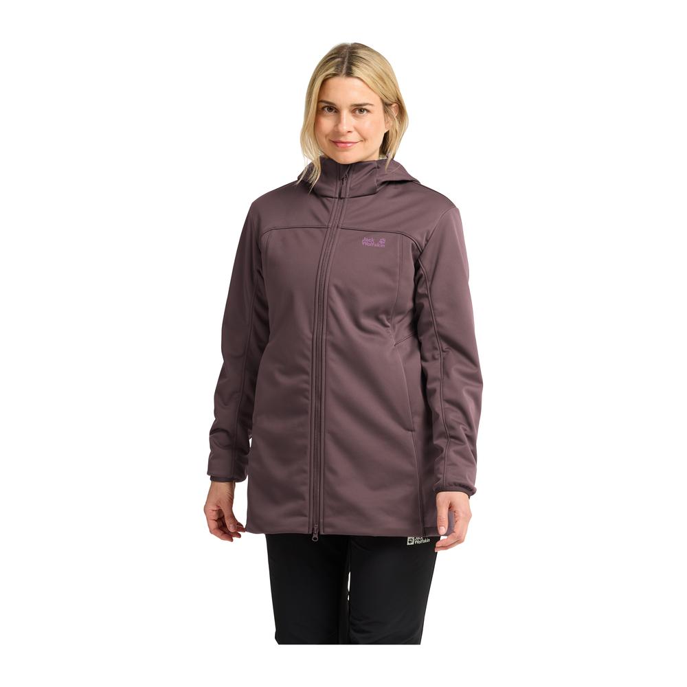 JACK WOLFSKIN Windhain 2 Coat Women - Softshellmantel winddicht, wasserabweisend