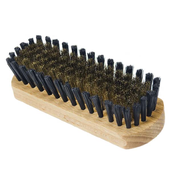 FIBERTEC Wildlederbürste - schonende Schuhbürste für Nubuk & Veloursleder