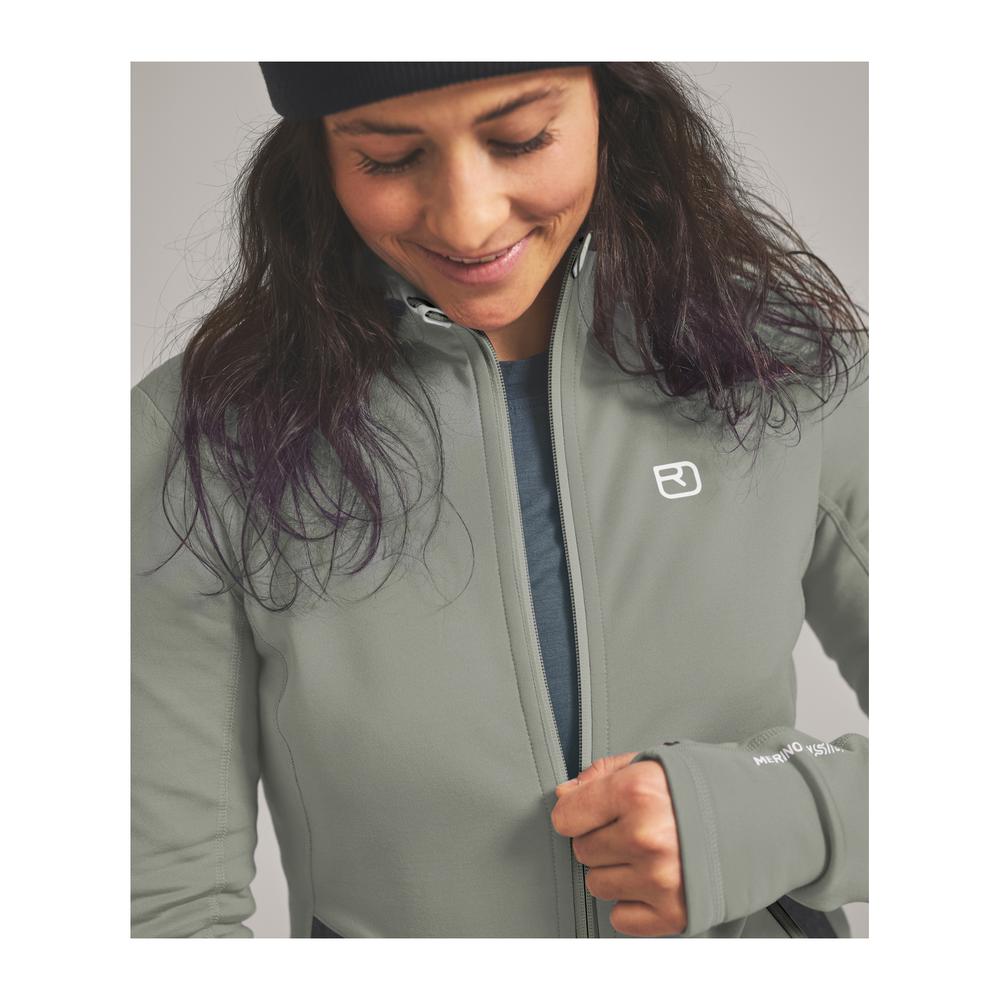 ORTOVOX Fleece Hoody Women - Fleecejacke mit Wollanteil