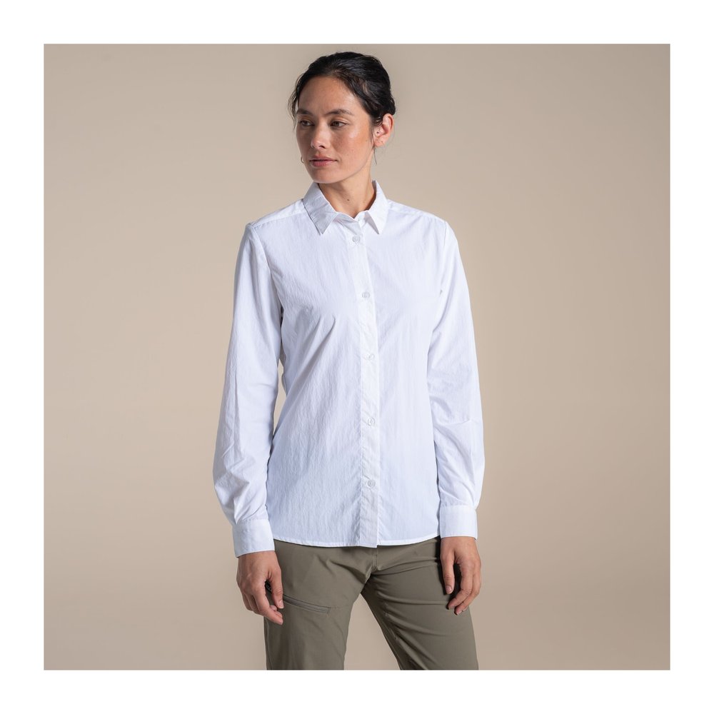 CRAGHOPPERS NosiLife Alma Long Sleeved Shirt Women - Langarmbluse geruchshemmend, insektenabwehrend