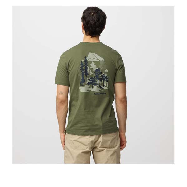 FJÄLLRÄVEN Swedish Forest T Shirt M - Herren Merino T Shirt atmungsaktiv & geruchshemmend