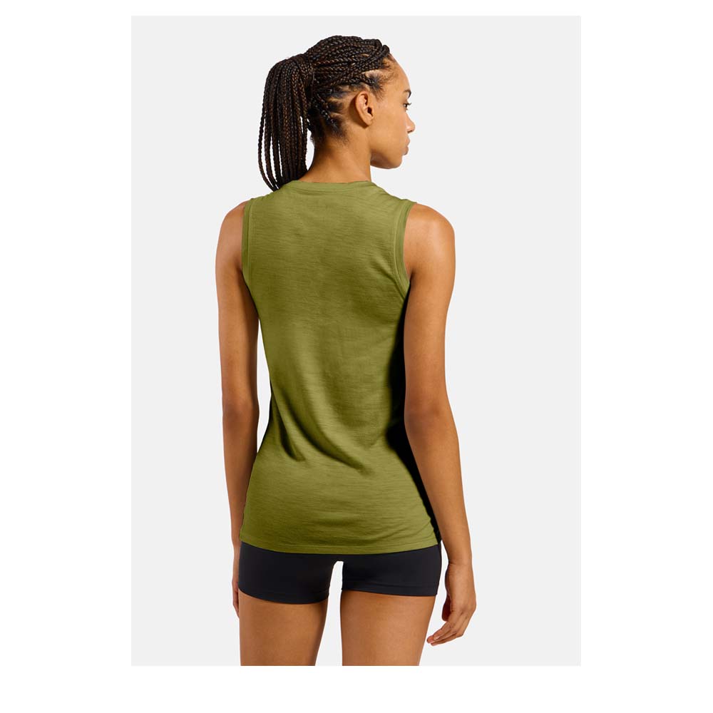 ODLO BL Top Crew Neck Singlet Merino 160 Women - Merino Funktionsunterhemd thermoregulierend und geruchsabweisend