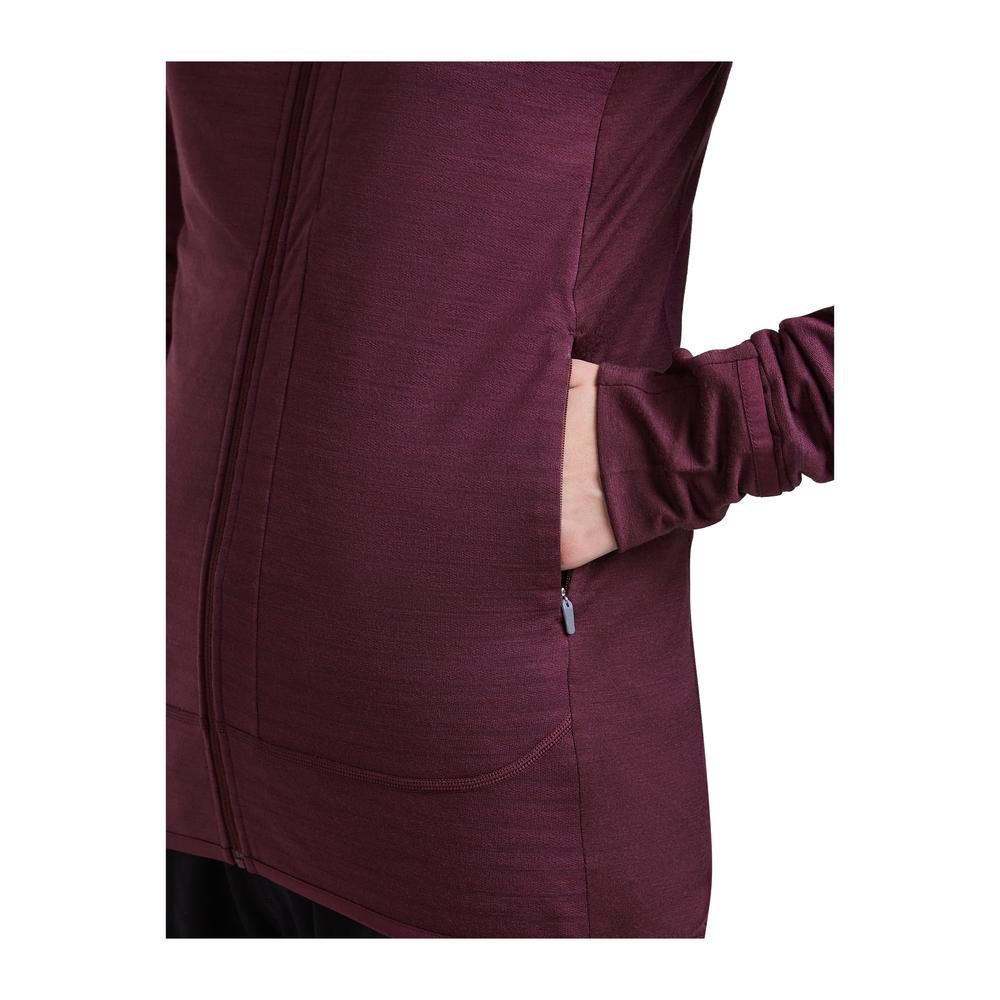 ICEBREAKER Merino 300 RealFleece Descender Long Sleeve Zip Hoodie Women - Fleece-Hoodie atmungsaktiv, geruchsabweisend