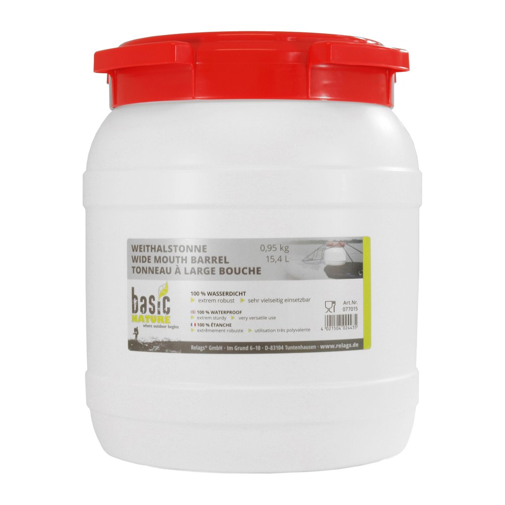 BASIC NATURE Weithalstonne rund - Transportbehälter 100 % wasserdicht, luftdicht