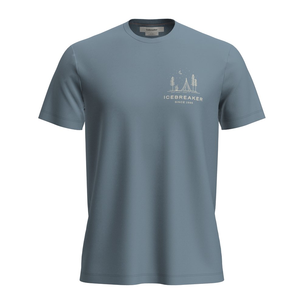 ICEBREAKER Merino 150 Tech Lite SS Tee Peaceful Pass Men - T-Shirt atmungsaktiv, geruchsabweisend