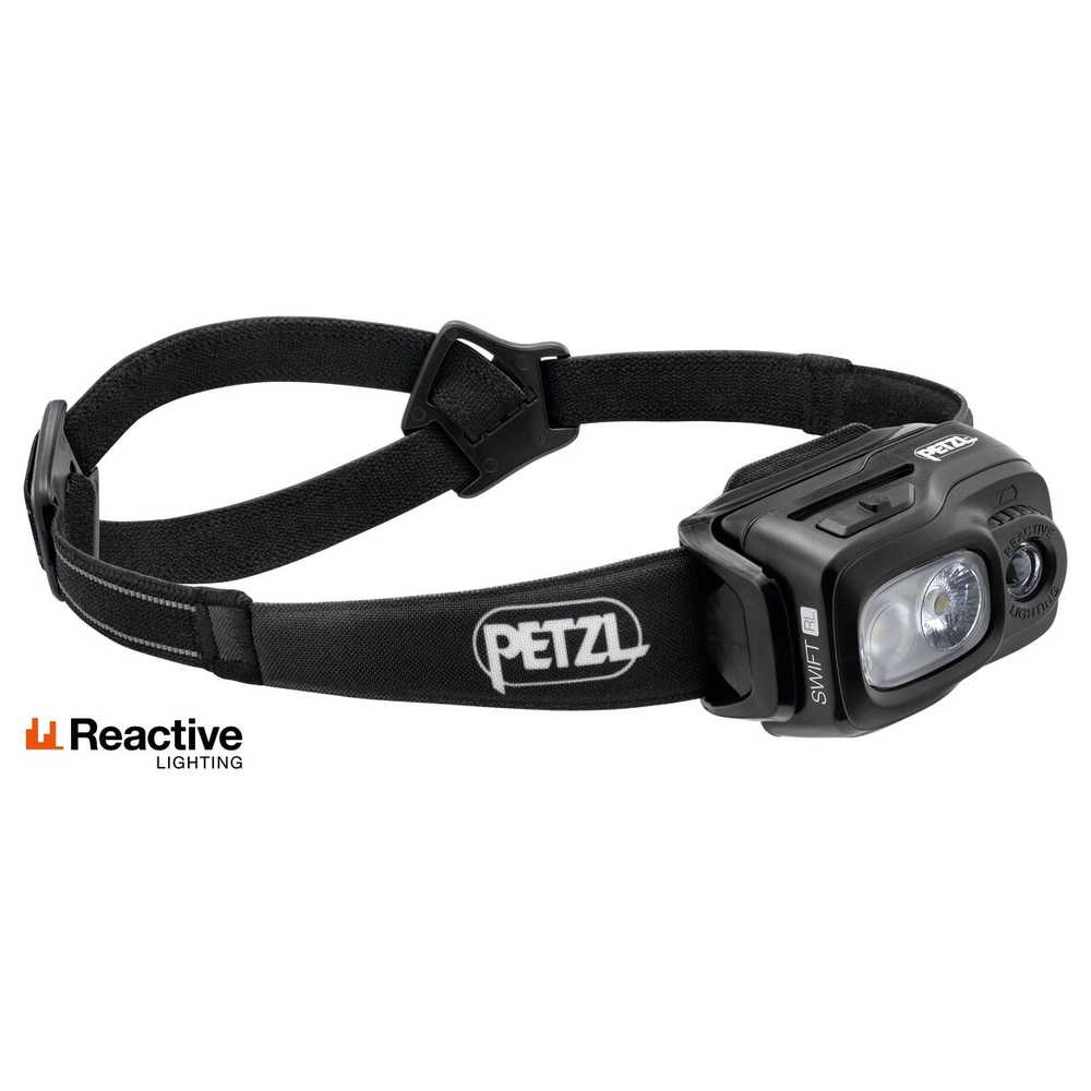 PETZL Swift RL 1100lm - Stirnlampe automatische Helligkeitsanpassung, Rotlichtfunktion