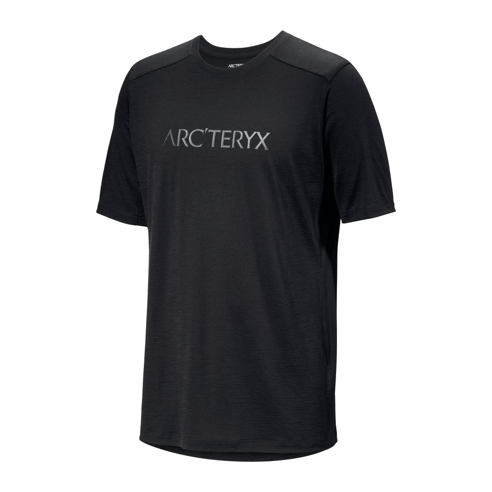 ARC'TERYX Ionia Merino Wool Arc'Word Logo SS Men - Funktionsshirt geruchshemmend, temperaturregulierend