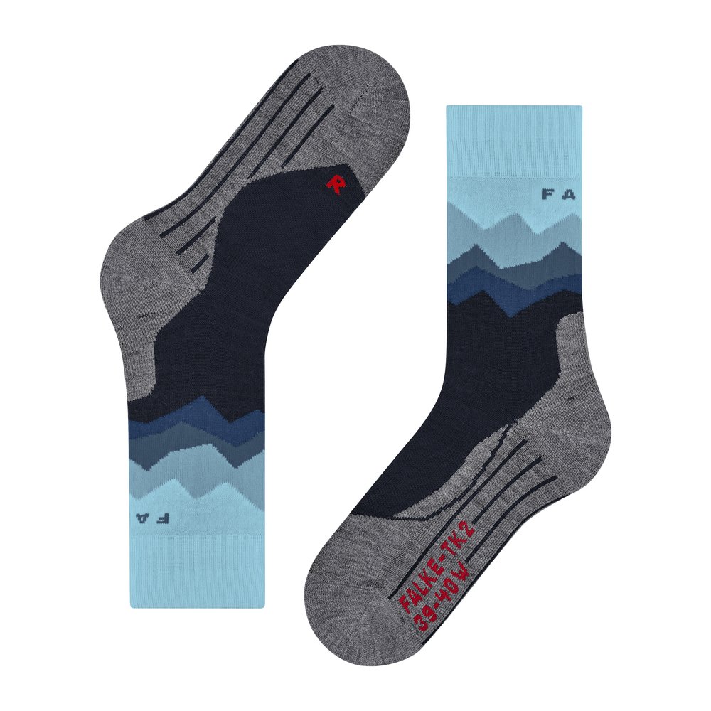 FALKE TK2 Explore "Crest" Women - Trekkingsocken feuchtigkeitsregulierend, schnelltrocknend