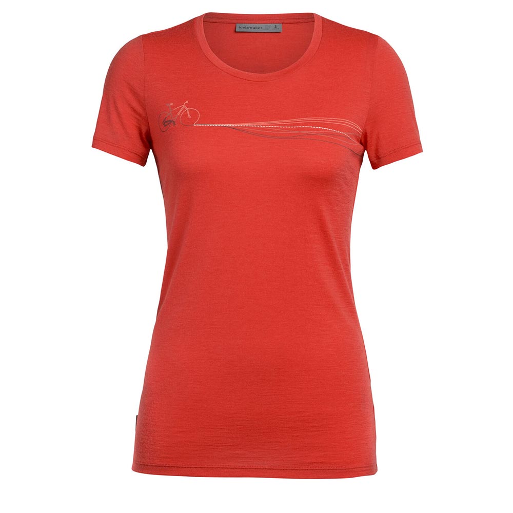 ICEBREAKER Tech Lite SS Low Crewe Cadence Paths Women - Funktionsshirt