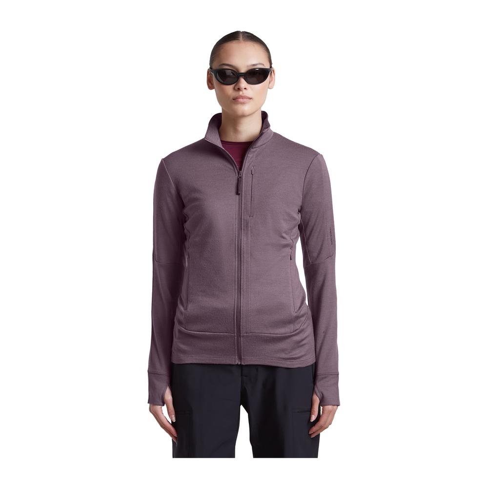 ICEBREAKER Merino 260 Quantum IV Long Sleeve Zip Women - Merino-Zipjacke thermoregulierend, geruchsabweisend