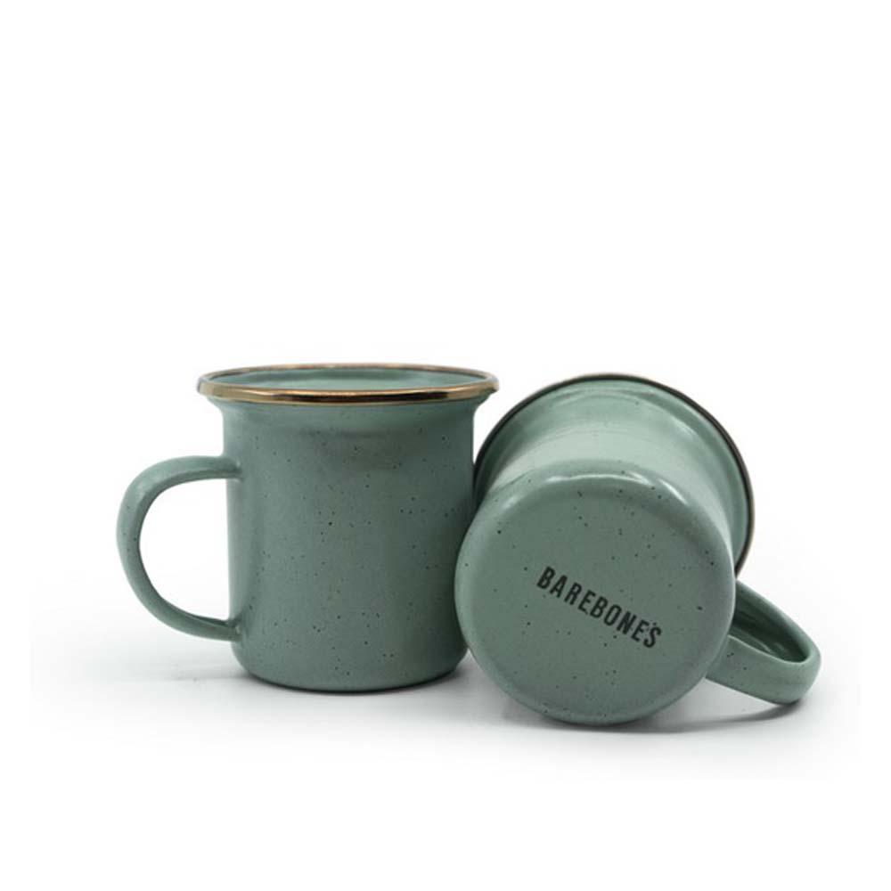 BAREBONES Espresso Cup - Espressotasse aus Emaille - green