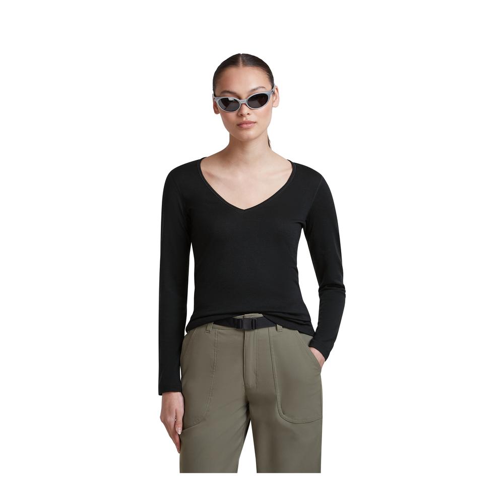 ICEBREAKER Merino 200 Oasis LS V Neck Women - Merino-Langarmshirt atmungsaktiv, geruchsabweisend