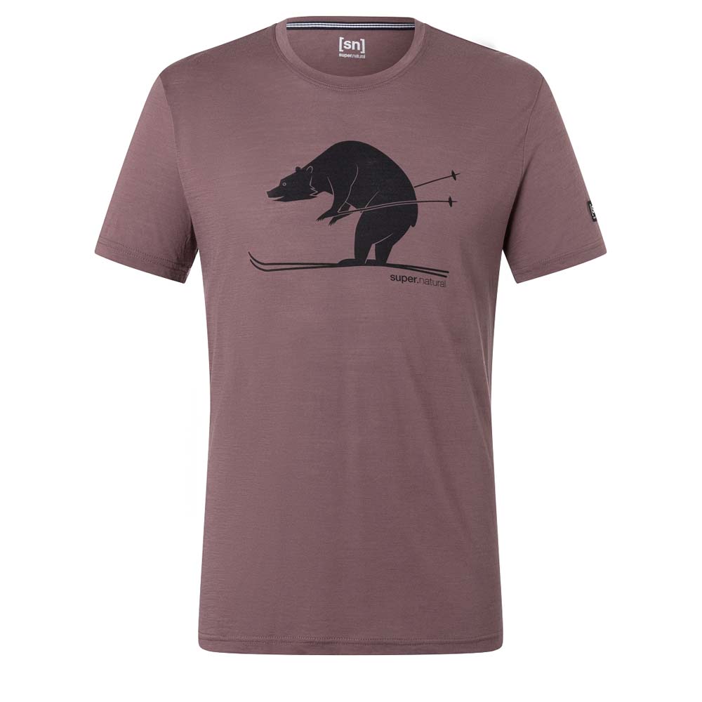 SUPER.NATURAL  Skiing Bear Tee Men – T-Shirt