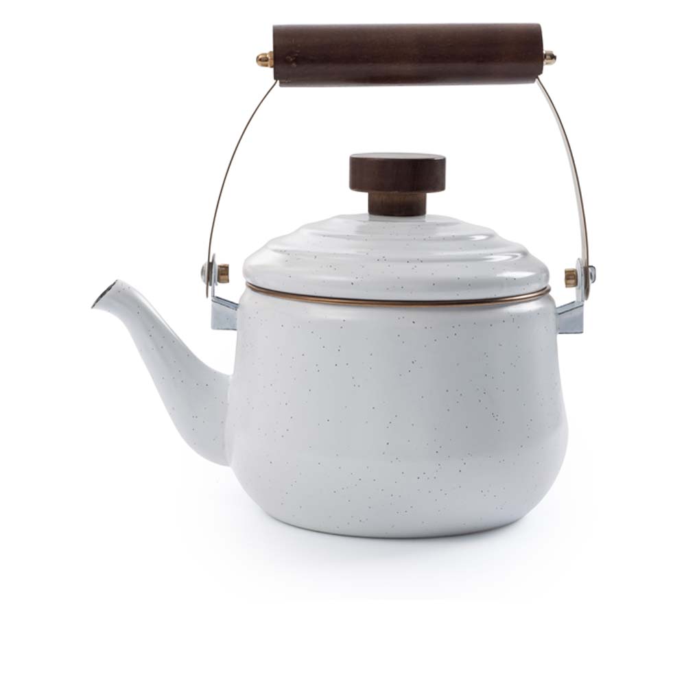 BAREBONES Teapot - Teekanne aus Emaille - white