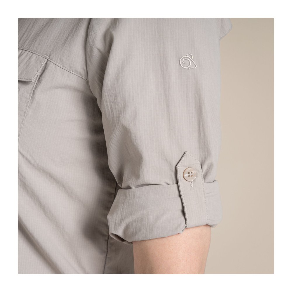 CRAGHOPPERS NosiLife Adventure Long Sleeved Shirt III Women - Langarmbluse geruchshemmend, insektenabwehrend