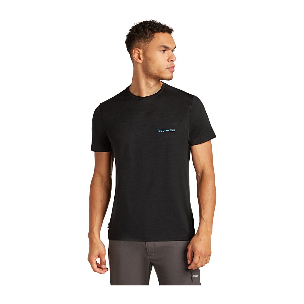ICEBREAKER Merino 150 Tech Lite SS Tee IB Wordmark Men - T-Shirt thermoregulierend, geruchsabweisend