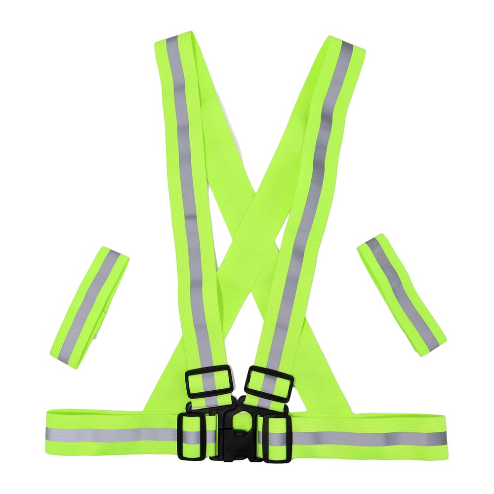 ORIGIN OUTDOORS Reflektorweste Set - Reflektorwesten-Set inklusive Fußbänder und Packsack