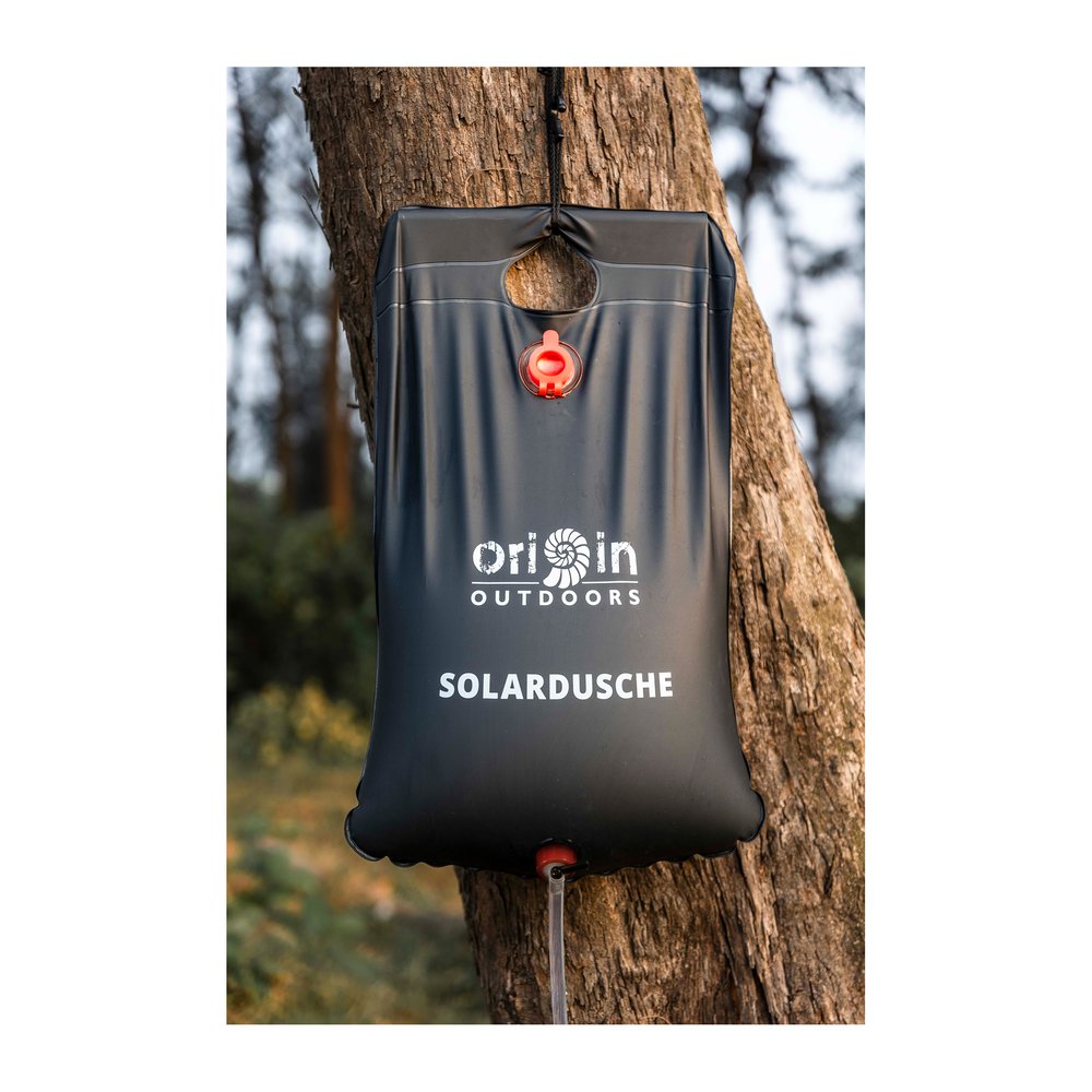 ORIGIN OUTDOORS Solardusche rollbar - Outdoor-Dusche inklusive Seil und Aufhänghaken